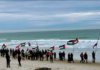 In Dunedin Ōtepoti yesterday . . . walking from St Kilda beach to St Clair beach, Palestine will be free