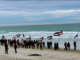 In Dunedin Ōtepoti yesterday . . . walking from St Kilda beach to St Clair beach, Palestine will be free