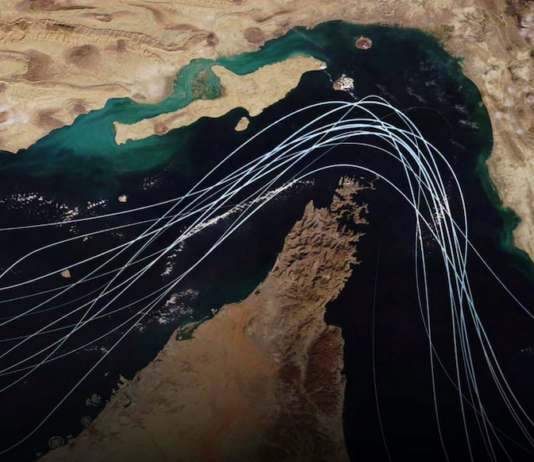 Lim Tean: You cannot bomb a strait open – Hormuz, Chabahar and the coming battle for Bab el-Mandeb Look at this image. The thin white lines are what remains of the world’s most important oil artery - the Strait of Hormuz