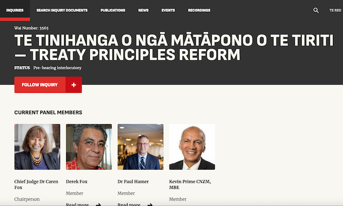 Te Tinihanga o Ngā Mātāpono o te Tiriti – Treaty Principles Reform