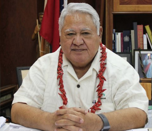 Samoa's opposition leader Tuilaepa Dr Sailele Malielegaoi
