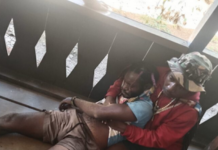 A Papuan casualty on Monday