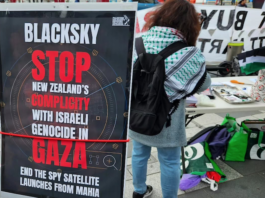 BlackRock spy satellites protest