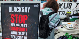 BlackRock spy satellites protest