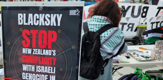 Palestine protesters told they are ‘rainbow people’ of hope after 150 weeks of Gaza protest BlackRock spy satellites protest