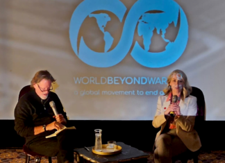 American advocacy journalist and film maker Abby Martin in conversation with Auckland journalist Simon Wilson