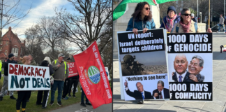 "Democracy not deals"