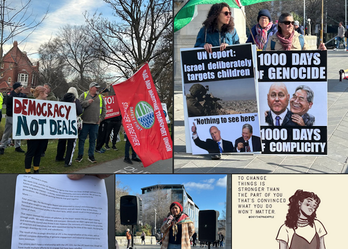 Saige England: We spoke truth to power and the powerful folded "Democracy not deals"