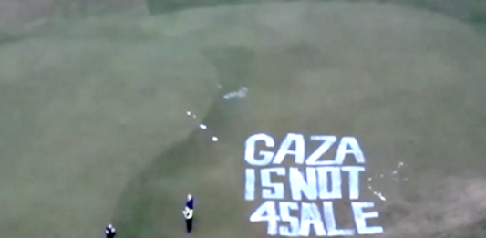 Palestine Action activists face ‘terror’ charges over Trump golf resort spray-painting "Gaza is not for sale" . . . the spray painted slogan at President Trump’s Turnberry golf resort