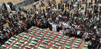 112 members of two Palestinian families - Al-Hasayneh and Abu Sharia - have been buried in Gaza