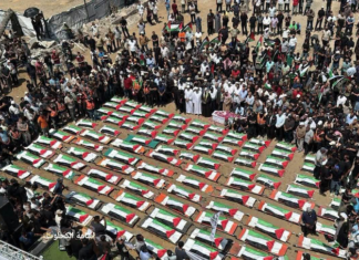 112 members of two Palestinian families - Al-Hasayneh and Abu Sharia - have been buried in Gaza