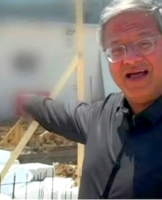Israeli National Security Minister Itamar Ben-Gvir . . . visiting the construction site of a gallows being built to hang Palestinians