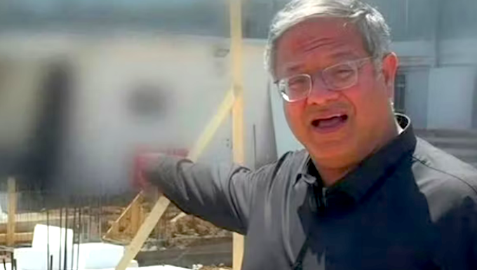 Israeli National Security Minister Itamar Ben-Gvir . . . visiting the construction site of a gallows being built to hang Palestinians