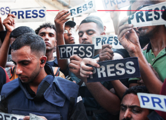 Al Jazeera abruptly terminates contracts of Palestinian journalists in Gaza in ongoing Israeli genocide Gazan journalists calling for open access to the besieged Palestinian enclave . . . more than 200 journalists and media freedom groups signed a petition demanding free media access and protection for Palestinan media workers