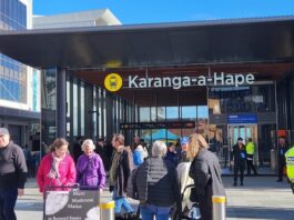 Auckland's new metro rail station Karanga-a-hape