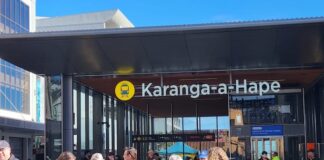Auckland's new metro rail station Karanga-a-hape