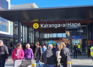 Auckland's new metro rail station Karanga-a-hape
