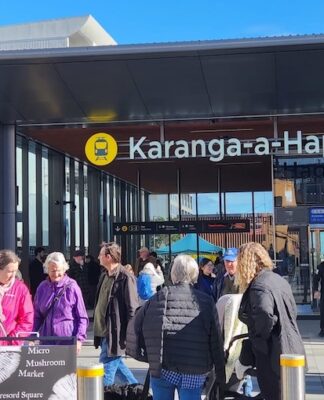 Auckland's new metro rail station Karanga-a-hape