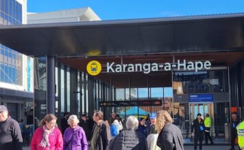 Auckland's new metro rail station Karanga-a-hape