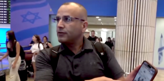 Palestinian-American home owner Loui Ridi at Ben Gurion Airport . . . "I appreciate Mike Huckabee condemned it, called them terrorists. But I’ve been in contact with the embassy, that nothing has been done on the ground."