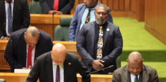 ‘This is a difficult task’: PNG parliament to finally address Bougainville vote PNG Prime Minister James Marape (right) and MPs "pray for wisdom"