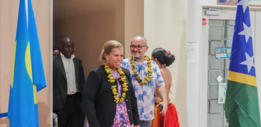 All smiles for Solomon Islands Prime Minister Matthew Wale