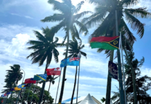 Pacific Islands Forum member flags