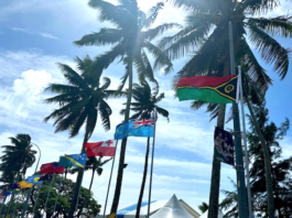 Pacific Islands Forum member flags