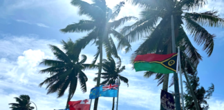 Pacific Islands Forum member flags