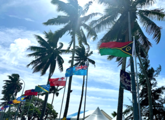 Pacific Islands Forum member flags