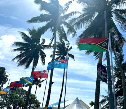 Pacific Islands Forum member flags