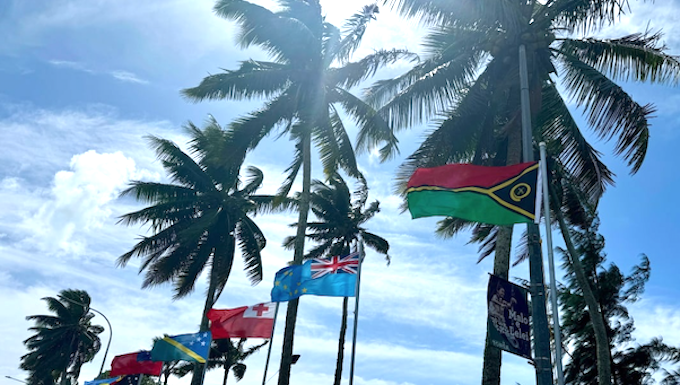 Pacific Islands Forum member flags