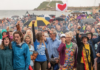 A Rising Tide climate protest with a Newcastle Port blockade