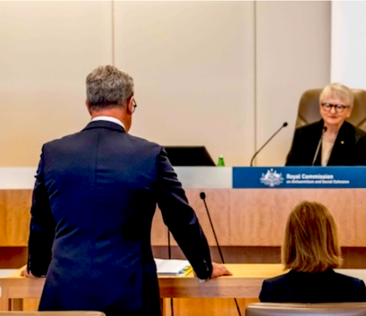 Counsel Assisting before Commissioner Virginia Bell