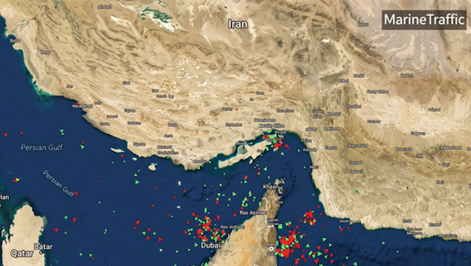 The Strait of Hormuz - closed