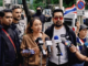 Thai protesters picket Israeli embassy over tourist harassment Thai Mai Thon members delivered a protest letter to the Israeli Embassy in Bangkok