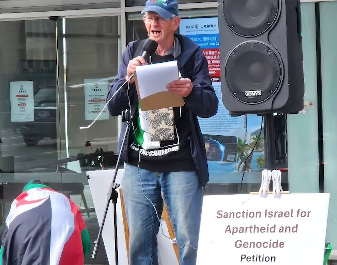 Pro-Palestine activist Barry Lee