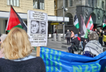 New Zealand protesters against the Israeli genocide in Gaza