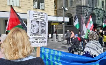 New Zealand protesters against the Israeli genocide in Gaza