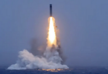 A Chinese strategic nuclear submarine launched a warhead-carrying missile in July