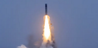 A Chinese strategic nuclear submarine launched a warhead-carrying missile in July