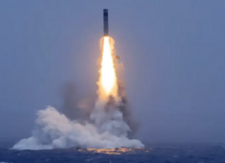 A Chinese strategic nuclear submarine launched a warhead-carrying missile in July