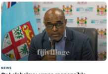 Fiji Health Minister Dr Atonio Lalabalavu's HIV warning