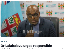 Fiji Health Minister Dr Atonio Lalabalavu's HIV warning