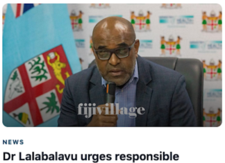 Fiji Health Minister Dr Atonio Lalabalavu's HIV warning