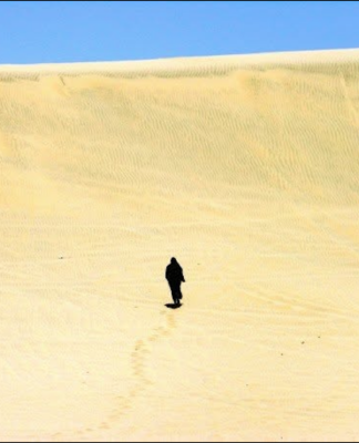 This is a photo of me in the desert in Saudi Arabia 19 years ago