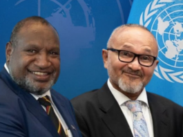 PNG's Prime Minister James Marape and the Solomon Islands leader Matthew Wale