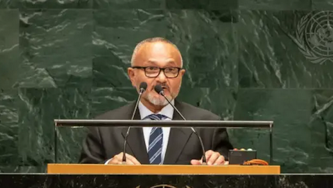 Solomon Islands Prime Minister Matthew Wale