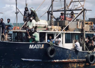The Vanuatu ferry MV Matui