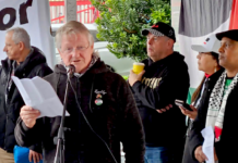 Palestine Solidarity Network Aotearoa (PSNA) activist Neil Scott